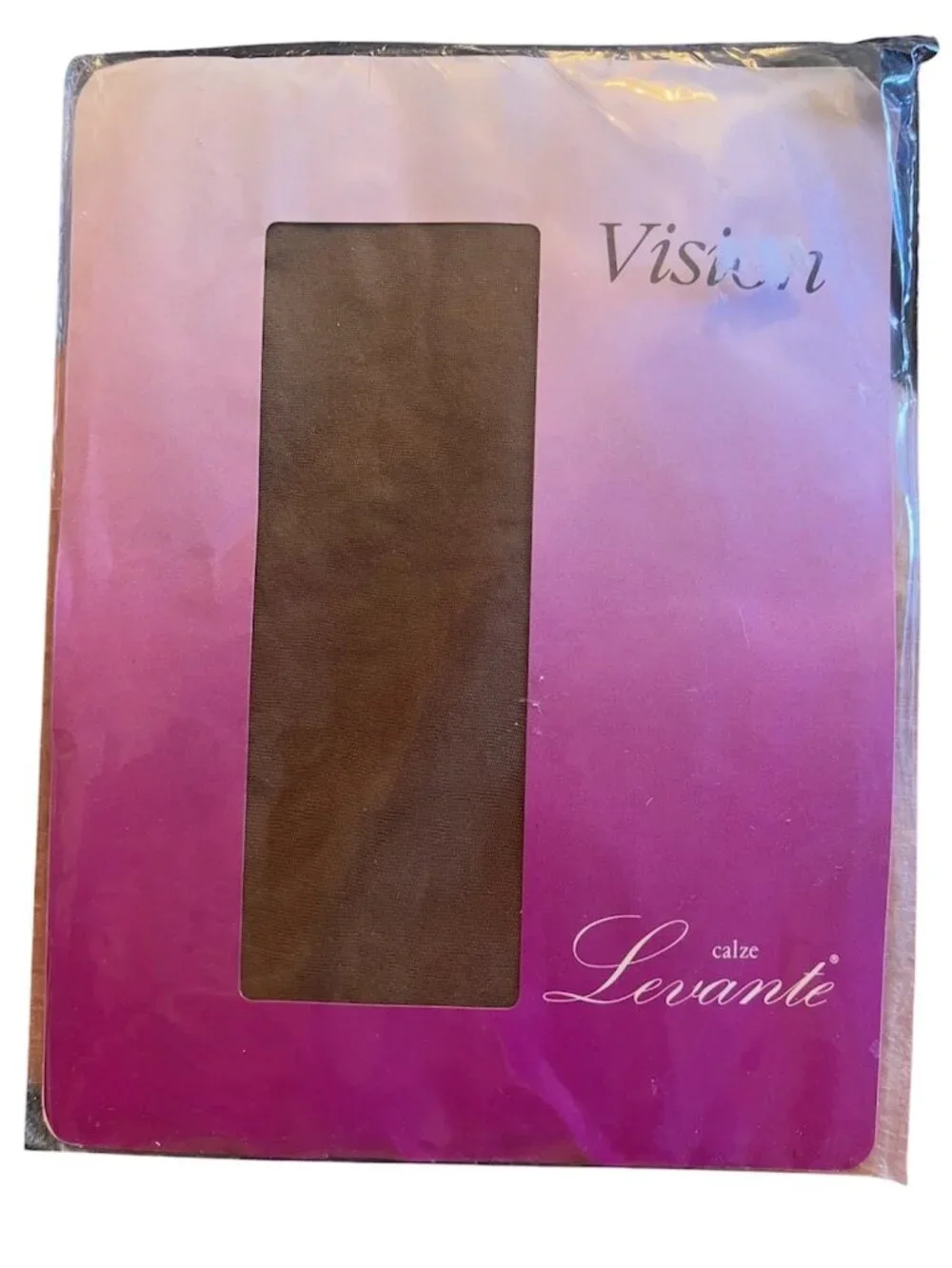 Levante Vision Opaque Pantyhose Lot Of 2 Tag 3 Bronze & Grigio Italy 14-15 Den.